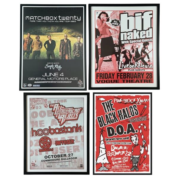 Collection of 4 Music & Concert Promotional Posters - Matchbox Twenty & Sugar Ray