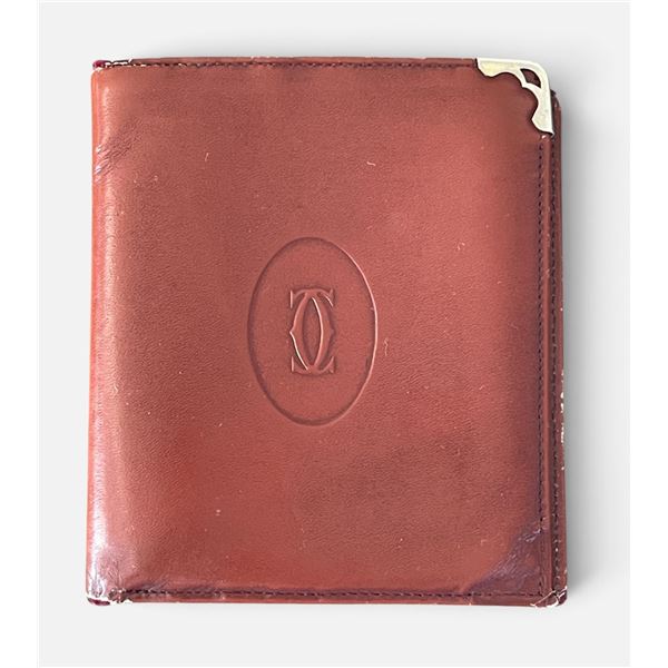 CARTIER 80's Vintage Bifold Wallet / Card Holder