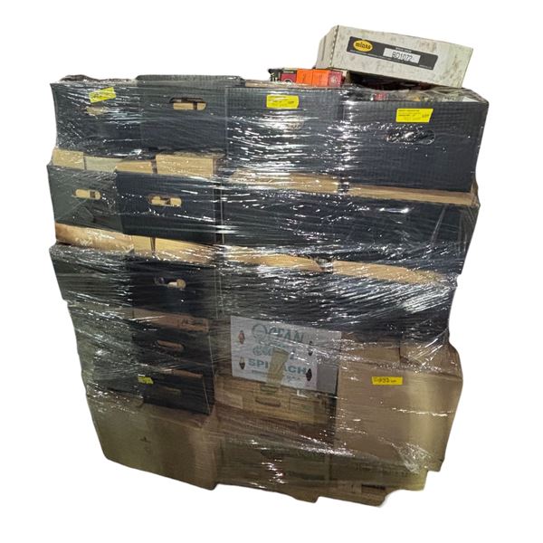 Pallet Lot of Assorted Vintage Vacuum Tubes and Electronic Equipment Parts
