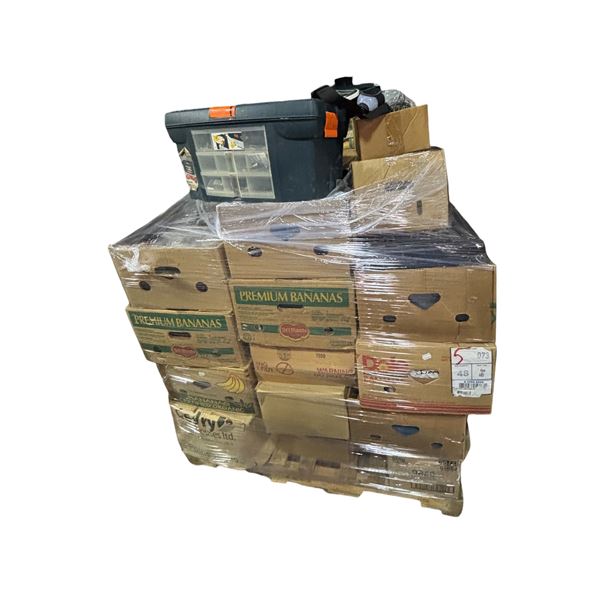 Pallet Lot of Mixed Electronic Parts and Vintage General Goods