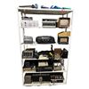 Image 1 : 6 Shelves of Assorted Vintage Electronics, Meters, Radios, Amplifier, and More
