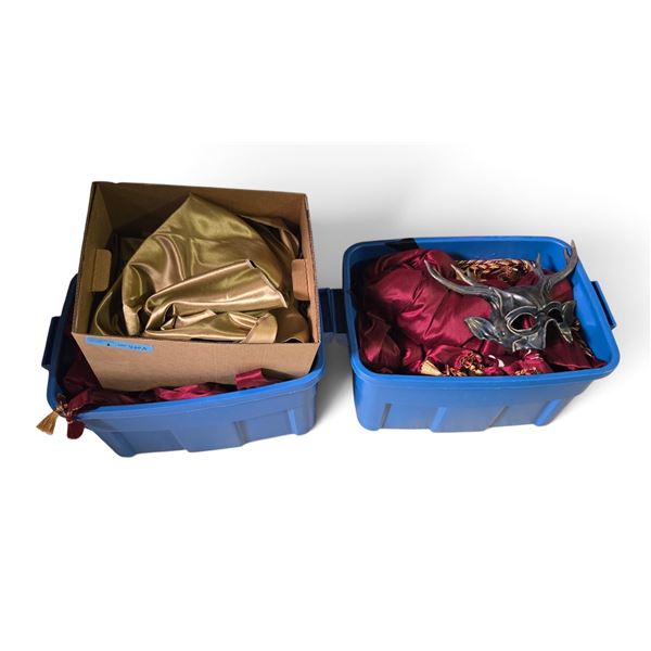 3-Boxes Assorted Luxury Drapery, Mask Decor