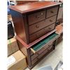 Image 2 : Cherry Finish Tall Chest, H60" x W39" x D19"