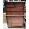 Image 4 : Cherry Finish Tall Chest, H60" x W39" x D19"