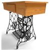 Image 1 : Singer Cast Iron Treadle Base Table, W38"