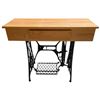 Image 4 : Singer Cast Iron Treadle Base Table, W38"