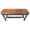 Image 4 : Vintage Spanish-Style Dark Wood Console Table, H28" x W59" x D21"