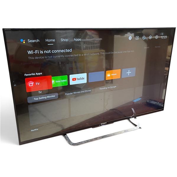 Sony 43" 4k Smart LED TV (Model XBR-43X830C), Tested, Powers On