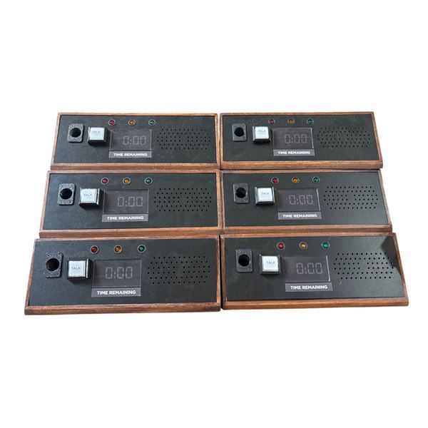 6 Wooden Countdown Timer Boxes (for Decor Only)