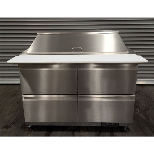 HC-S48K-4D 48" Refrigerated Salad/Sandwich Prep Table W/4 Drawers