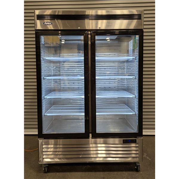 Atosa MCF8703ES 54" Double Swing Door Glass Freezer