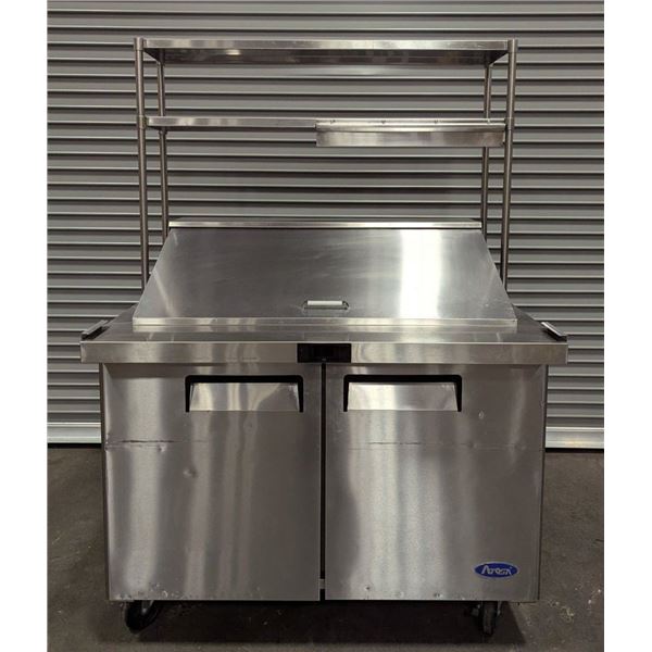 Atosa MSF8306GR 48" Refrigerated Salad/Sandwich Prep Table W/Overself