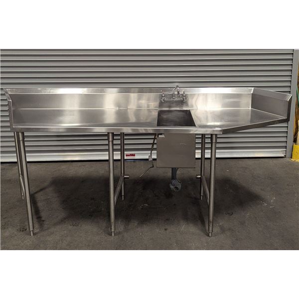 Custom Stainless Steel 12" x 24" Tub Sink W/Faucet