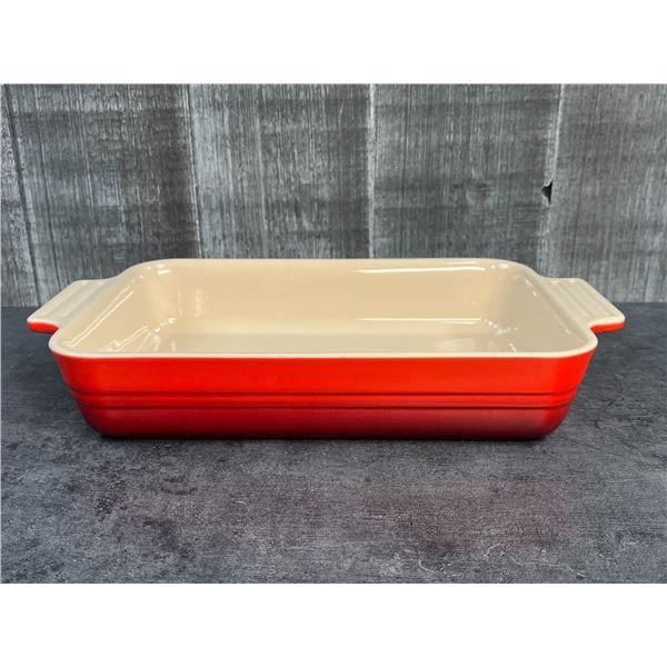Le Creuset Cherry Red Heritage Rectangular Baker, 3.2L / 32cm