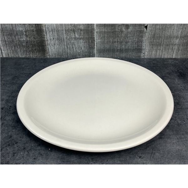 12-1/4" Plain White Pizza Plates, Dudson 3PLW291X - Lot of 12