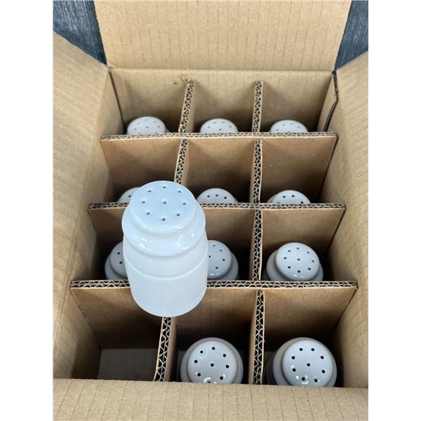 Plain White Pepper Rutland Shakers, Dudson 3PLW707X - Lot of 12