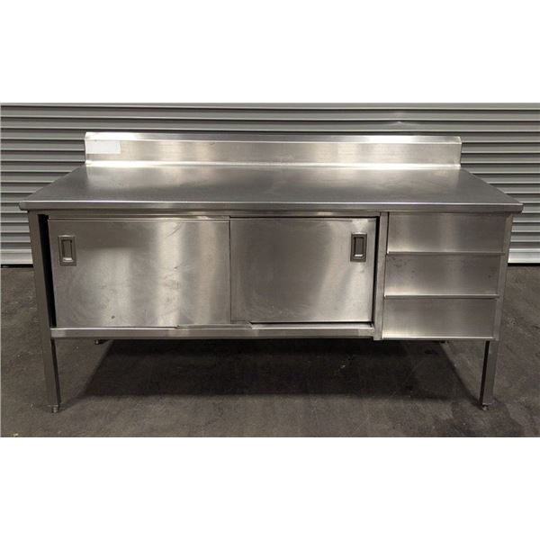 John Boos 72" Custom Stainless Steel Cabinet W/Drawers