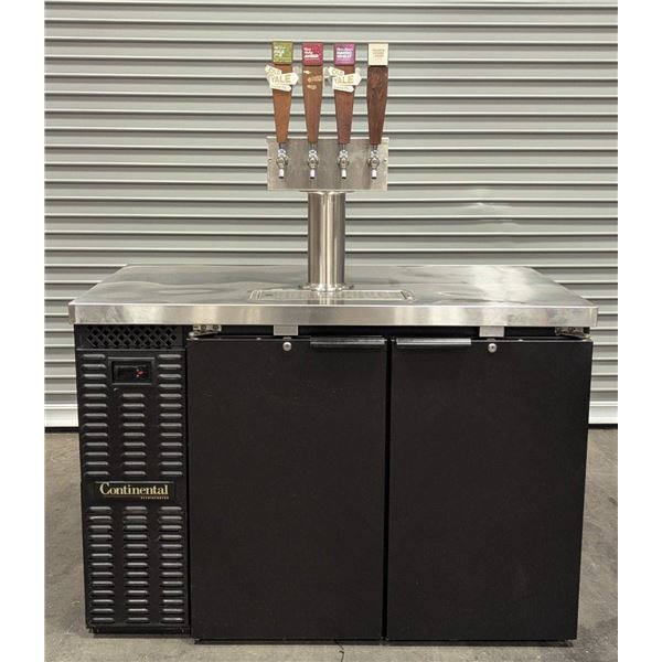 Continental KC5ON 50" Kegerator W/Four Tap Beer Tower