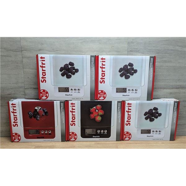 Starfrit 93016 Electronic Kitchen Scales - Lot of 5pcs