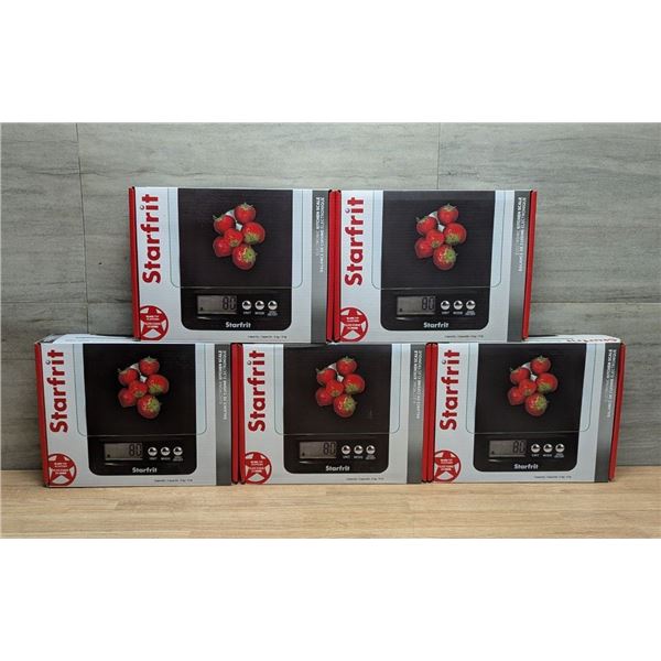 Starfrit 93016 Electronic Kitchen Scales - Lot of 5pcs