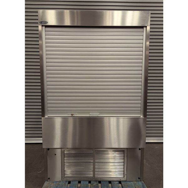 RPI SCAS48R-II 48" Air Screen Grab & Go Cooler W/Pull-Down Curtain