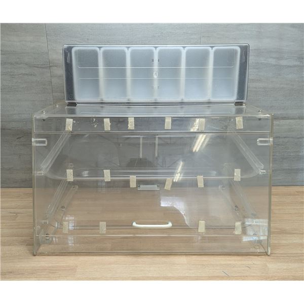 2-Tier Bakery Display Case & 6 Condiment Plastic Tray