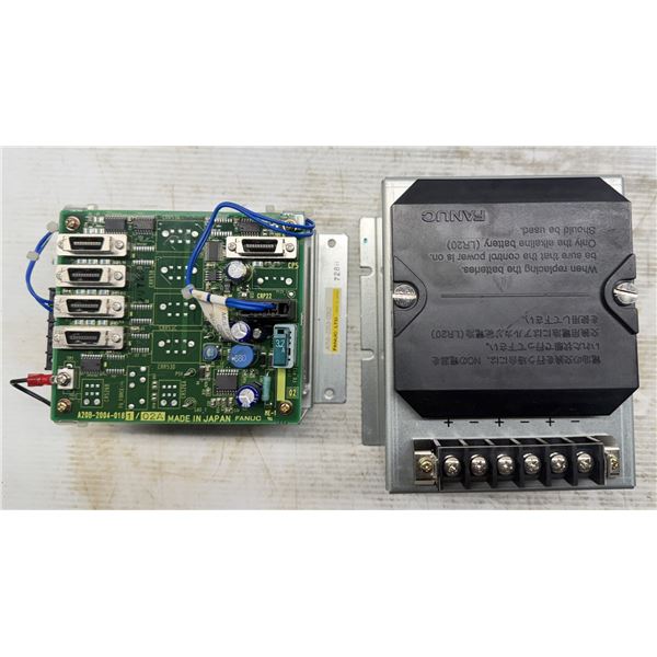 Lot of (2) Fanuc A20B-2004-0181/02A Control Board A05B-2253-C002 Power Supply A05B-2452-C550 Power S