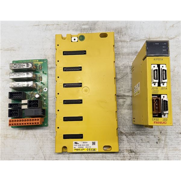 Lot of (3) Fanuc Items #A20B-1008-0540/01A, A03B-0819-C002, & A03B-0819-C011
