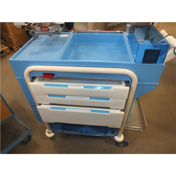 Plastic Tool Cart On Wheels