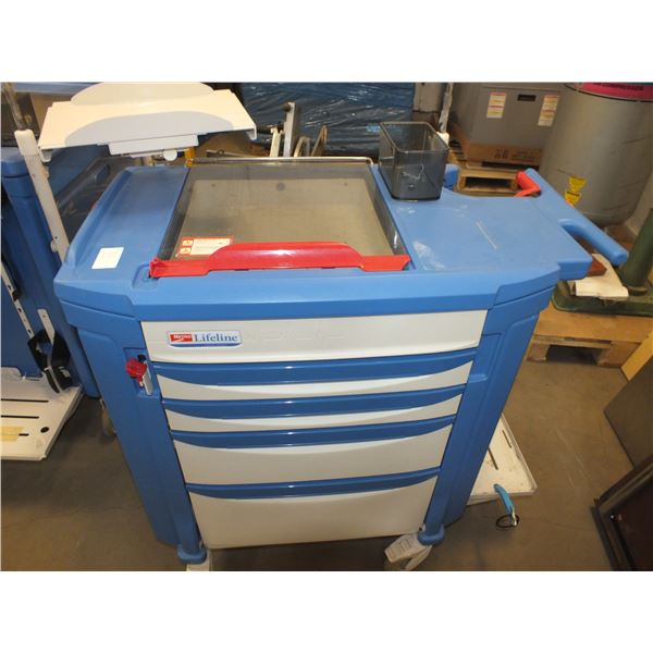 4 Drawer Plastic Storage Cart On Wheels