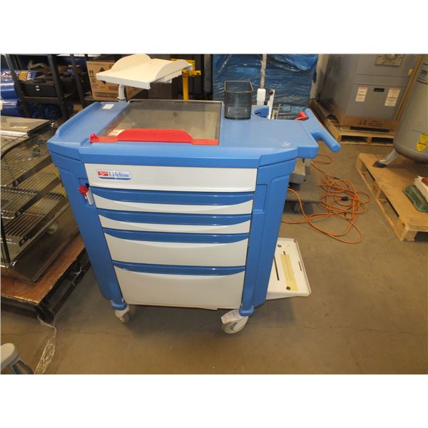 4 Drawer Plastic Storage Cart On Wheels