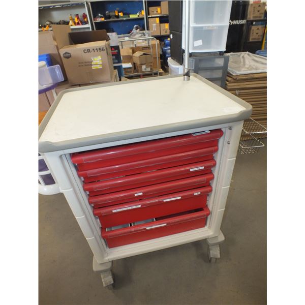 6 Drawer Tool Cart On Wheels