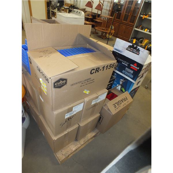 Pallet Of Plastic Parts Bins
