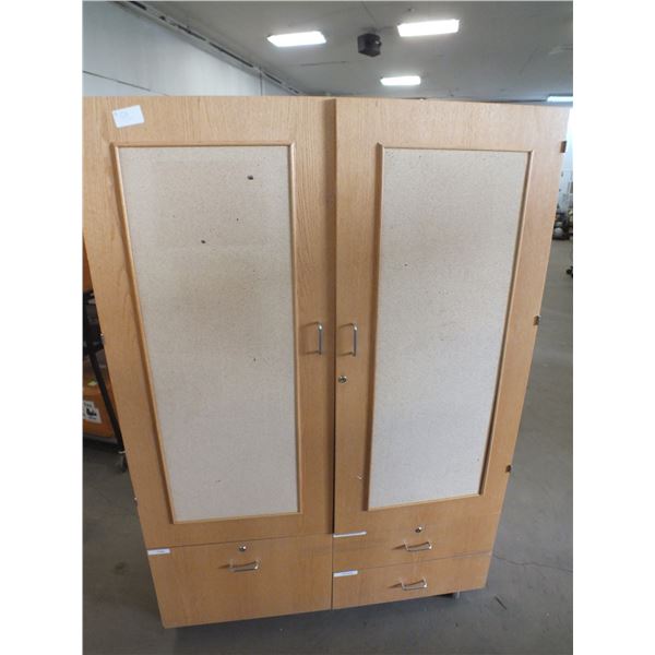 2 Door Wooden Storage Cabinet