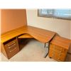 Image 1 : Office Corner Desk & File Drawers