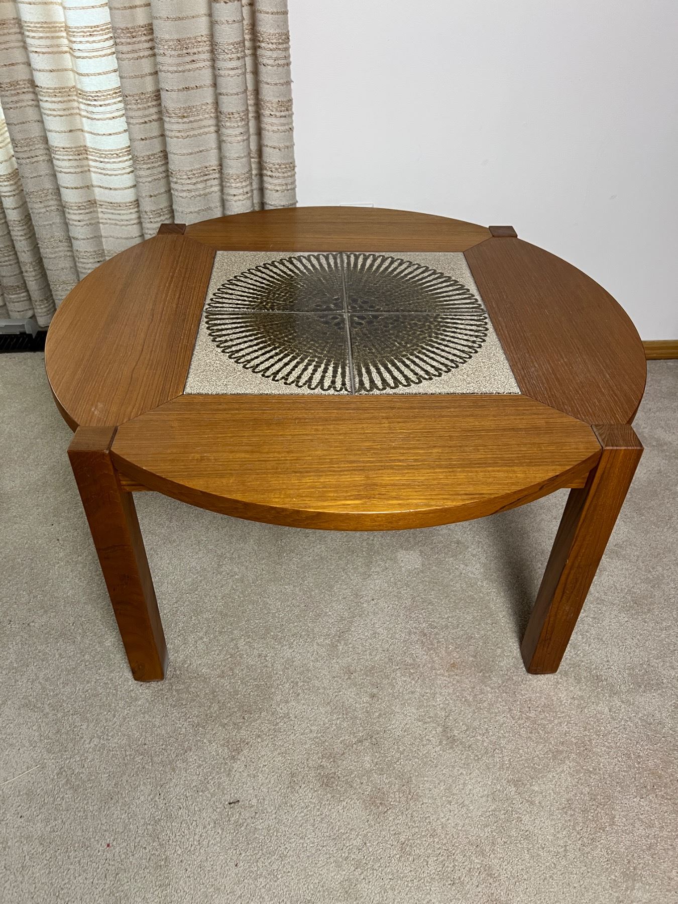 Tile Table Inlays Wooden Table with Tile Inlay - Sunrise Estate Services Ltd
