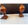 Image 2 : Pair of Wooden Table Lamps