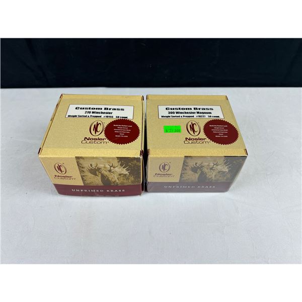 Nosler Custom Unprimed Brass 270 Winchester