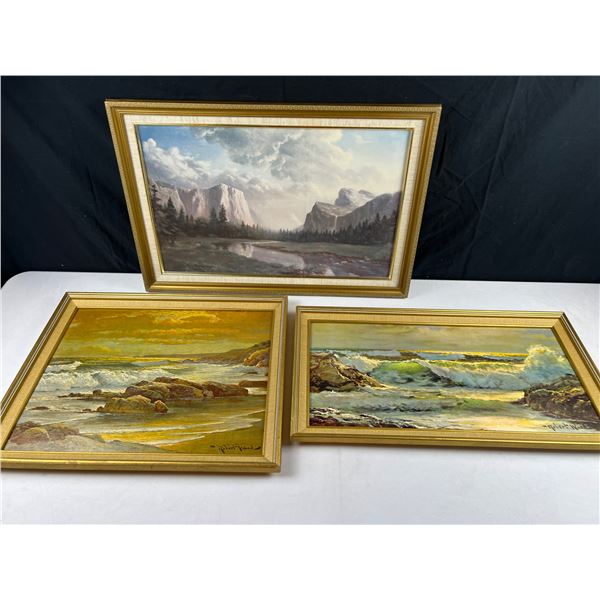 Mountain and Seascape Artwork