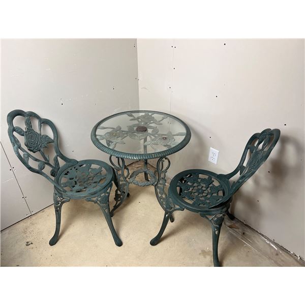 Cast Iron Bistro Table & Chairs