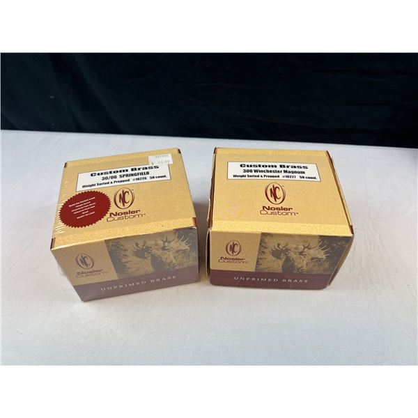 Nosler Custom Unprimed Brass