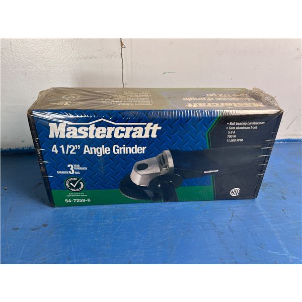 New Mastercraft 4 1/2" Angle Grinder