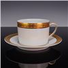 Image 2 : 8pc Bernardaud Limoges Porcelain Rhapsody Tea Cups and Saucers
