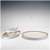 Image 2 : 2pc Bernardaud Limoges France Oval Platter and Gravy Boat, Rhapsody Pattern