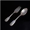 Image 1 : 2pc Frank W. Smith Silver Co. Sterling Silver Fiddle Thread Pattern Serving Set