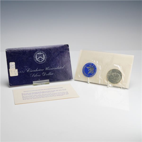 1971-S US Eisenhower 40% Silver Dollar Blue Envelope Mint Set