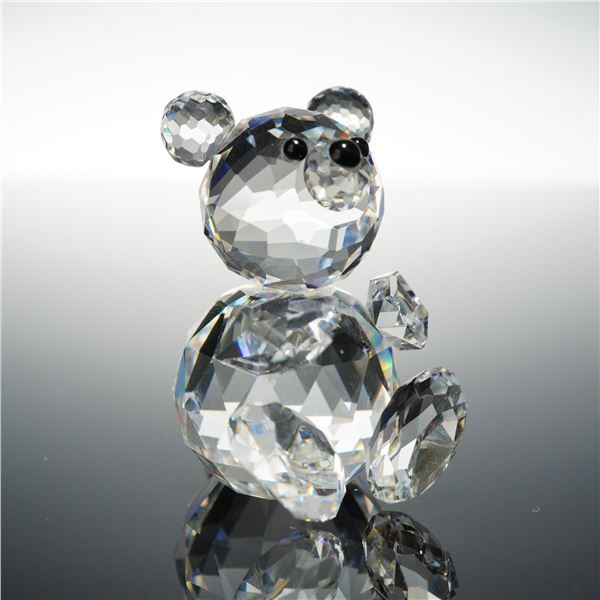 Swarovski Silver Crystal Large Bear Figurine with Box