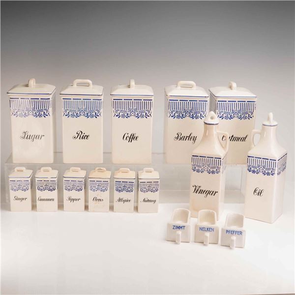 16pc Germany Ceramic Kitchen Storage Set