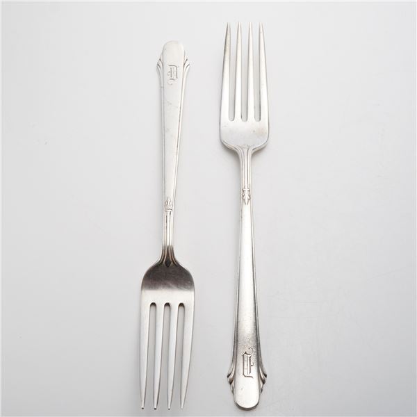 Pair of Gorham Sterling Silver Forks, Hunt Club Pattern