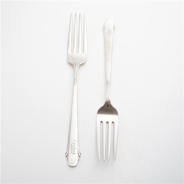 Pair of Gorham Sterling Silver Forks, Hunt Club Pattern